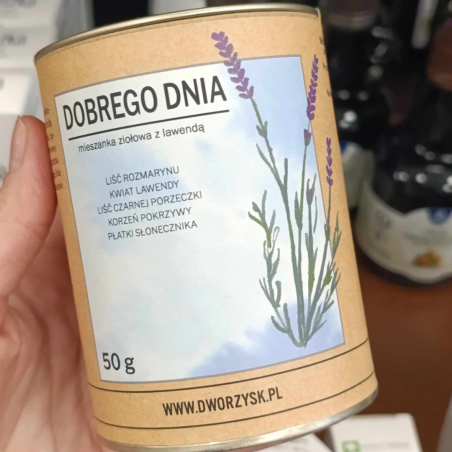 DOBREGO DNIA Herbatka ziołowa z rozmarynem i lawendą 50g Dworzysk