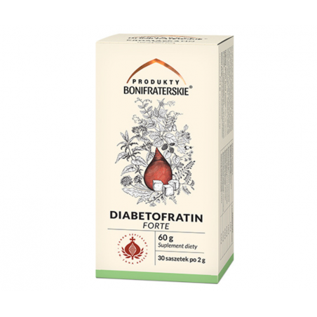DIABETOFRATIN FORTE mieszanka ziołowa w saszetkach Produkty Bonifraterskie