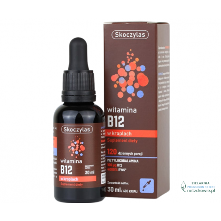 WITAMINA B12 w kroplach (forma metylowana) Skoczylas 30ml WITAMINA B12 w kroplach (forma metylowana) Skoczylas 30ml