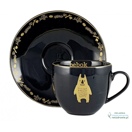 BEBOK Gold filiżanka ze spodkiem 350ml