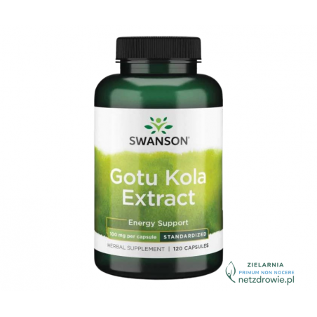 GOTU KOLA extract (Wąkrota azjatycka) 100mg Swanson 120 kapsułek