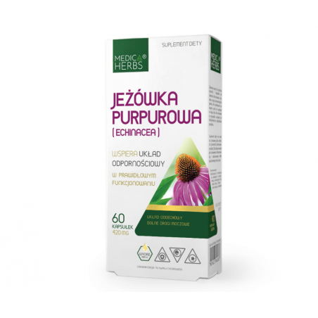JEŻÓWKA PURPUROWA (Echinacea) 60 kapsułek Medica Herbs
