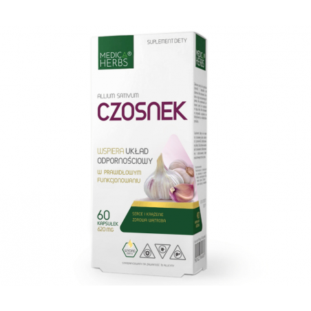 CZOSNEK (Allium sativum) 60 kapsułek Medica Herbs