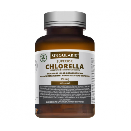 Chlorella Superior 550mg – 60 kapsułek SINGULARIS