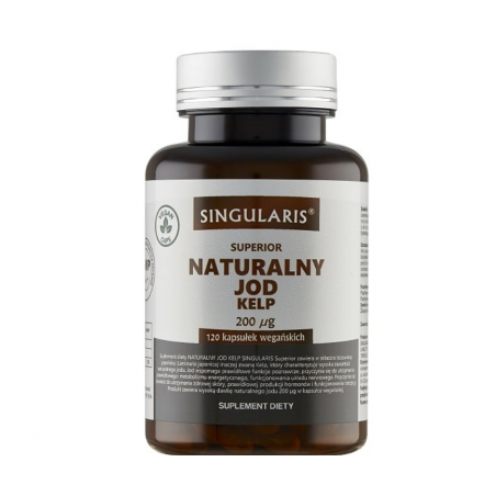 Naturalny jod KELP 200mg – 120 kapsułek SINGULARIS
