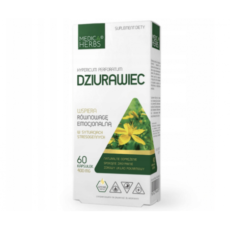 DZIURAWIEC 60 kapsułek Medica Herbs