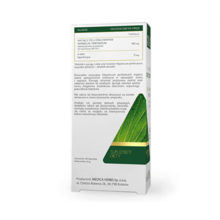 DZIURAWIEC 60 kapsułek Medica Herbs - 1