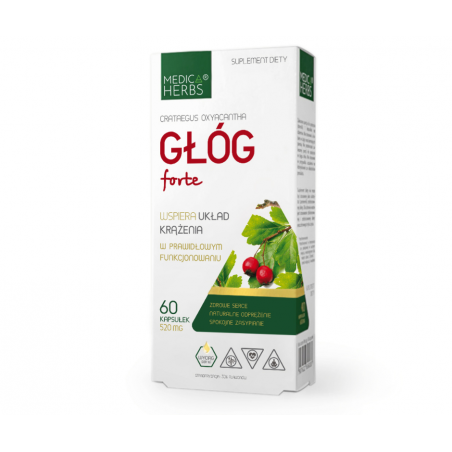 GŁÓG Forte 60 kapsułek Medica Herbs