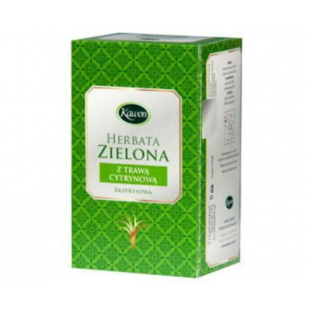 Herbata Zielona z trawą cytrynową 20 sasz. Kawon