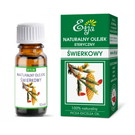 Olejek eteryczny świerkowy 10 ml ETJA Olejek eteryczny świerkowy 10 ml ETJA