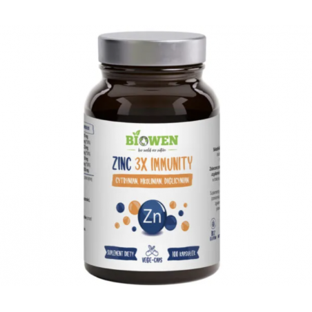 Zinc 3X Immunity (Cynk Complex) 100 kapsułek BIOWEN