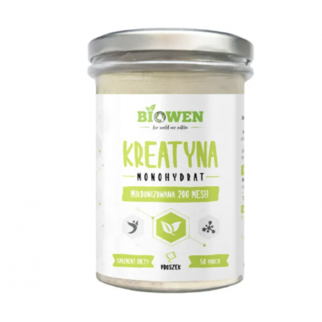 Kreatyna monohydrat mikronizowana 200 MESH– 250g Biowen