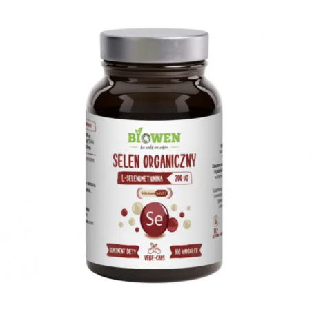 Selen organiczny (l-selenometionina) 100 kapsułek BIOWEN