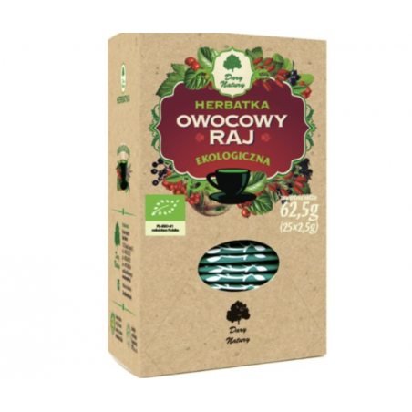 Herbatka Owocowy raj (Eko) 25szt. - Dary Natury