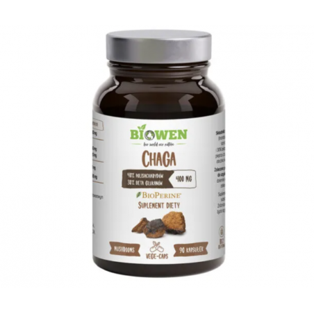 Chaga 400mg (Błyskoporek podkorowy) 90 kapsułek Biowen