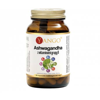 Ashwagandha z witaminami grupy B YANGO 90 kaps.
