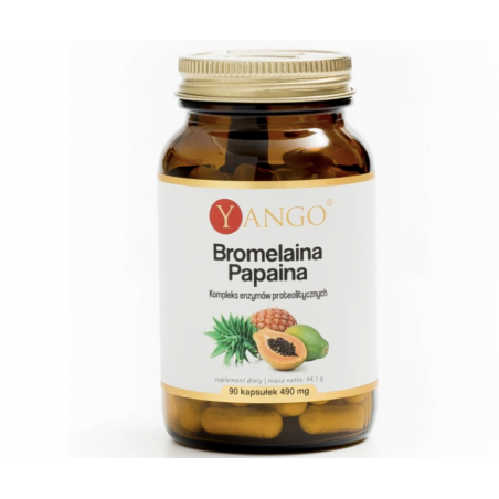 Bromelaina papaina YANGO 90 kapsułek