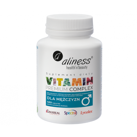 Premium Vitamin Complex dla mężczyzn Aliness 120 tabletek VEGE
