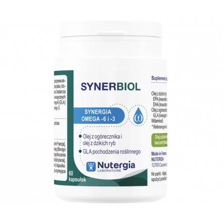 SYNERBIOL (olej z ogórecznika i olej z dzikich ryb) 60 kapsułek Nutergia