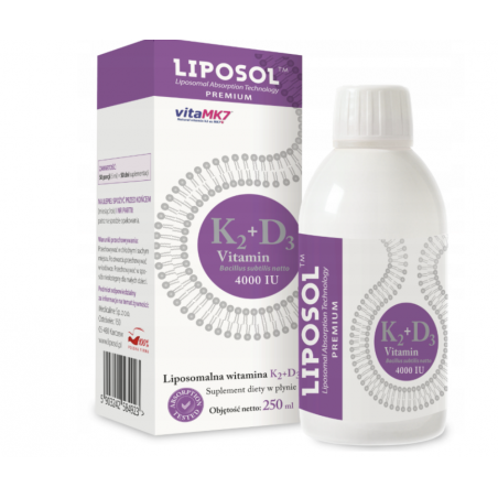Liposol  Liposomalna Witamina K2 + D3 ALINESS 250ml