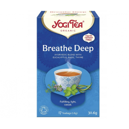 Herbatka Głęboki Oddech (BREATHE DEEP) Bio 17sztuk YOGI TEA