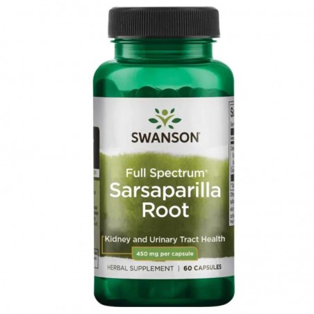 Sarsaparilla root (Kolcorośl lekarska) 450mg 60kapsułek SWANSON