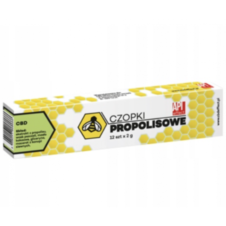 Czopki propolisowe z CBD12 szt x 2g API Effect