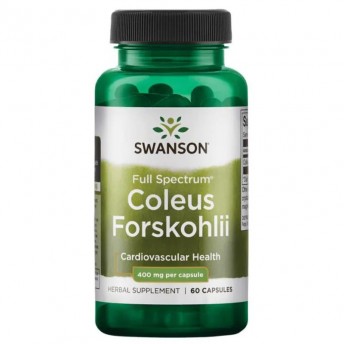 Coleus Forskohlii (Pokrzywa indyjska) 400mg 60szt SWANSON