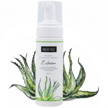 Pianka do mycia twarzy z aloesem 150ml BIOETIQ