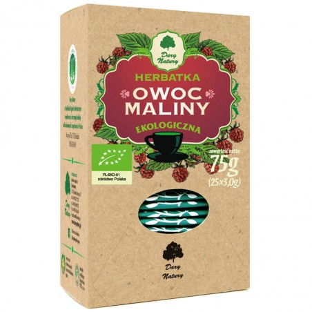 OWOC MALINY EKO 25x3g Dary Natury