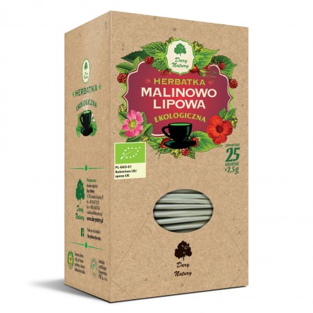 MALINOWO-LIPOWA EKO 25x2,5g Dary Natury