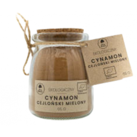 Cynamon cejloński mielony w słoiczku 65g Dary Natury
