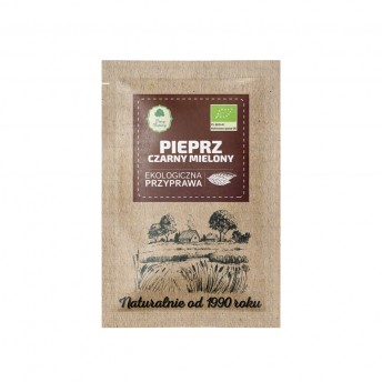 Pieprz czarny mielony EKO 15 g - saszetka Dary Natury