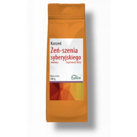 Żeń-szeń syberyjski (korzeń mielony) 100g Flos