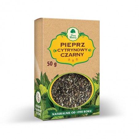 Pieprz cytrynowy czarny 50g Dary Natury