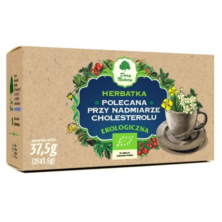 Polecana przy nadmiarze cholesterolu eko 25torebek Dary Natury