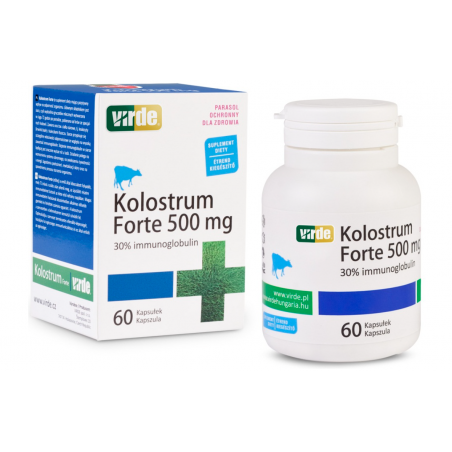 Kolostrum Forte 500 mg Virde 60 kapsułek