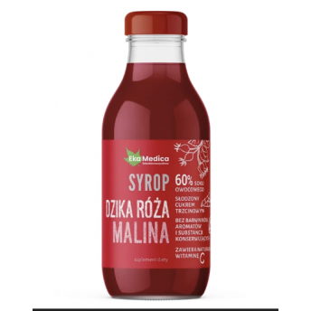 Syrop Dzika róża malina 300 ml  EkaMedica