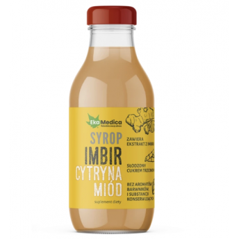 Syrop Imbir cytryna miód 300 ml  EkaMedica