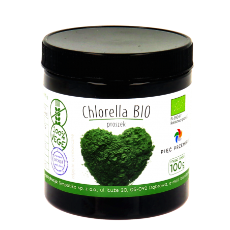 Chlorella proszek BIO 100g Pięć Przemian