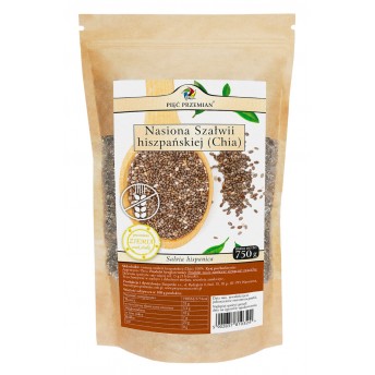 Chia (nasiona szałwii hiszpańskiej) 750g Pięć Przemian