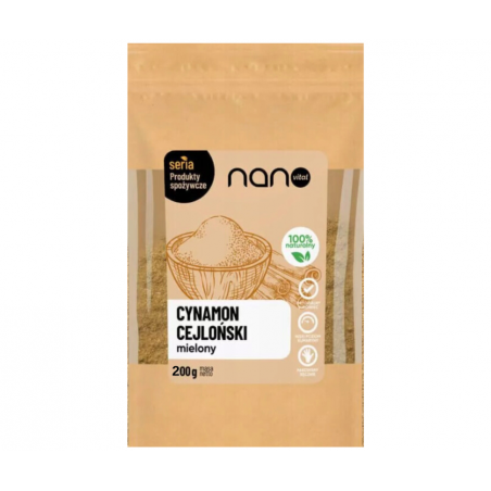 CYNAMON CEJLOŃSKI mielony 200g Nanovital