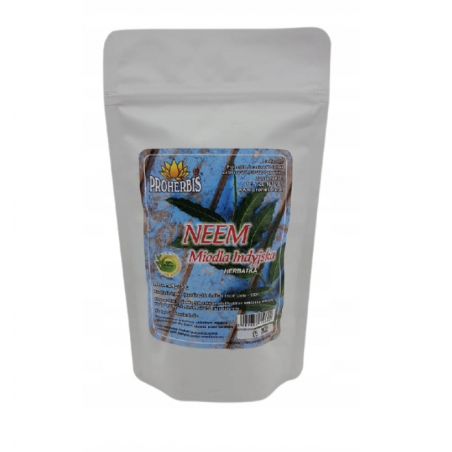 Neem (miodla indyjska) liść cięty 50g Proherbis