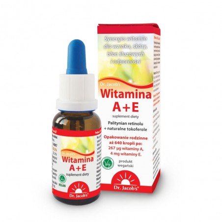 Witamina A+E w kroplach 20ml Dr. Jacobs