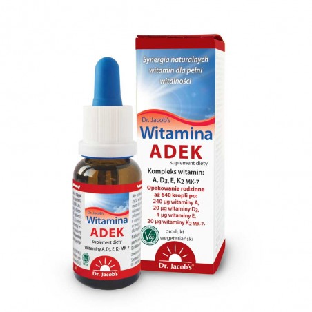 Witamina ADEK w kroplach 20ml Dr. Jacobs - 1