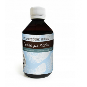 Franciszkański Eliksir LEKKA JAK PIÓRKO 250ml Herbarium św. Franciszka