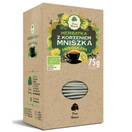 Mniszek korzeń EKO herbatka ekologiczna fix 25 sztuk Dary Natury