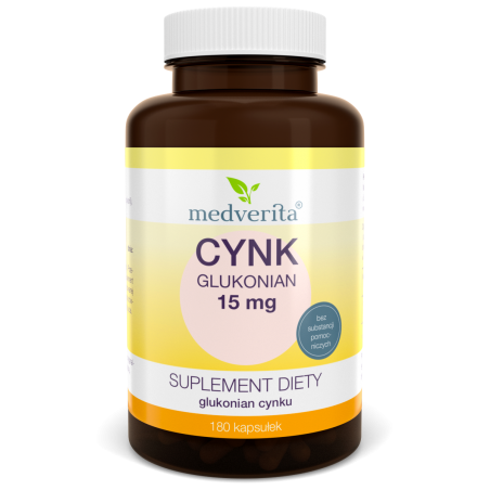 CYNK glukonian 15mg Medverita 180 kapsułek