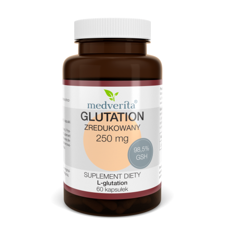 Glutation zredukowany 250mg Medverita 60 kapsułek