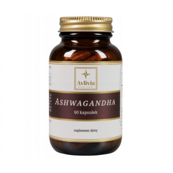 Ashwagandha 600mg Avlivia 60 kapsułek